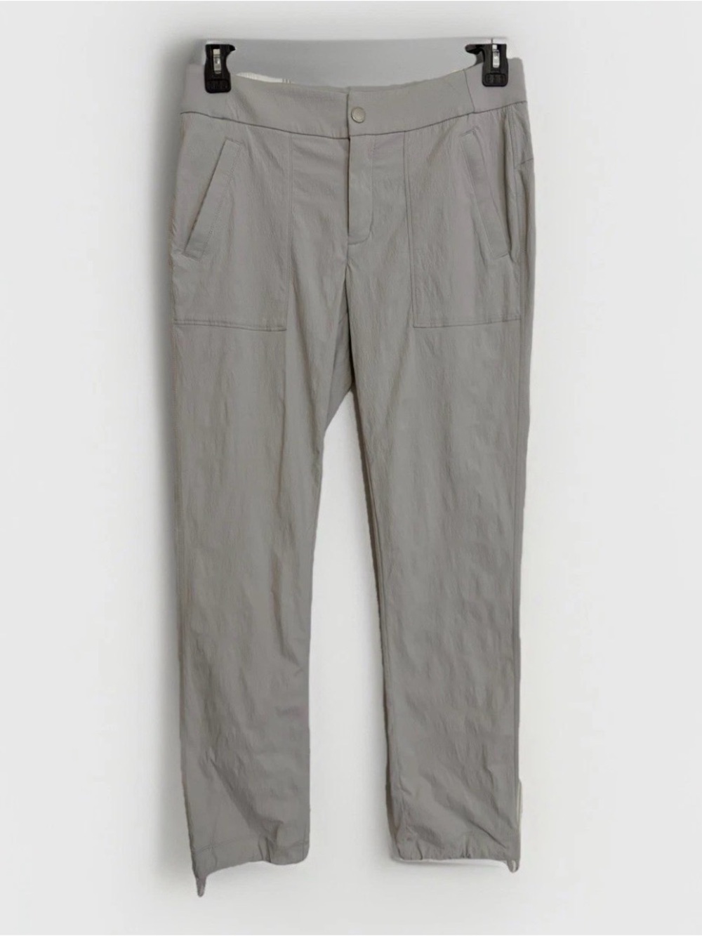 Athleta Trekkie Hike Pant Womens 6 Gray Stretch Ripstop Hiking Climbing Outdoors